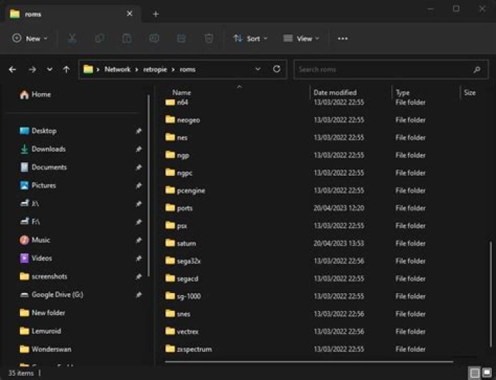 Where is ROMs folder in RetroPie?