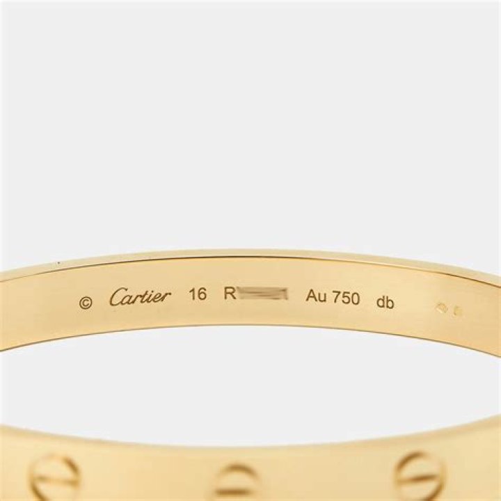 Where is the serial number on Cartier Love bracelet?