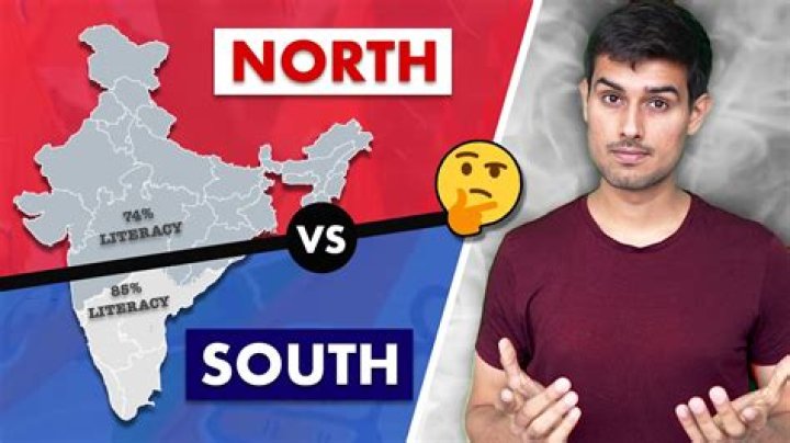 Which part of India is rich north or south?