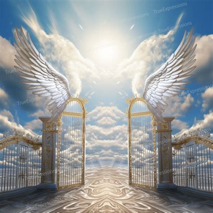 Who is at the gates of heaven in the Bible?