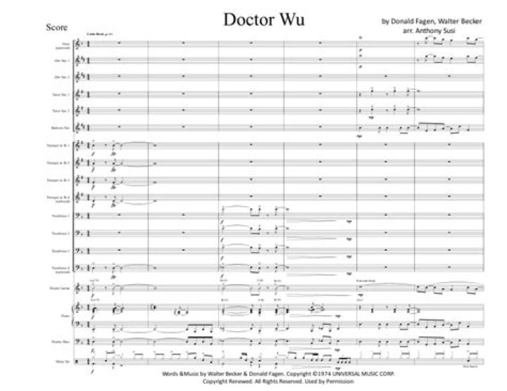 Who played saxophone on Steely Dan Doctor Wu?
