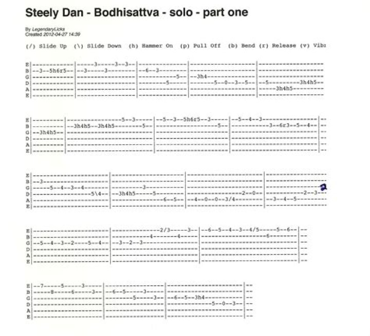 Who plays the guitar solo on Bodhisattva?