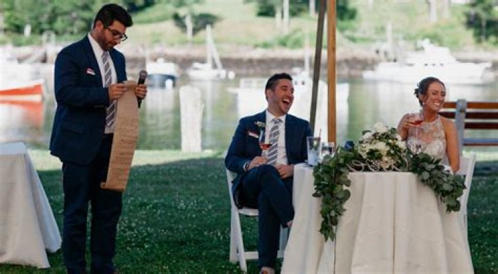 Who should speak first at a wedding?