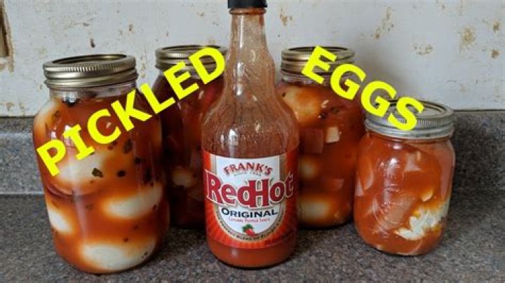 Why are pickled eggs red?
