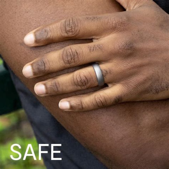 Why do guys wear rubber wedding bands?