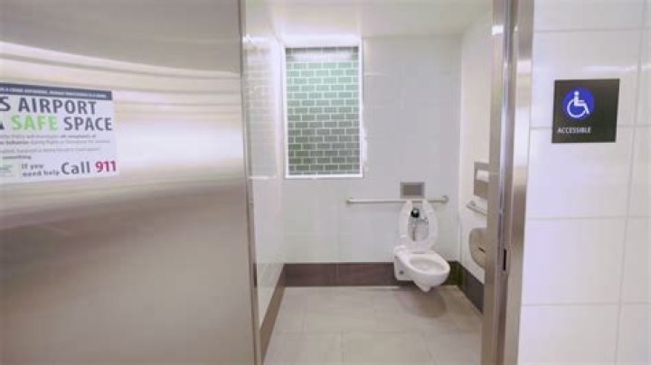 Why do public toilets have split seats?