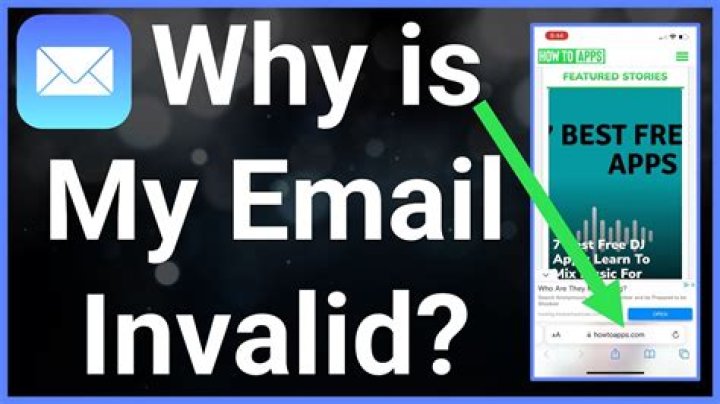 Why does it say my Gmail is invalid?