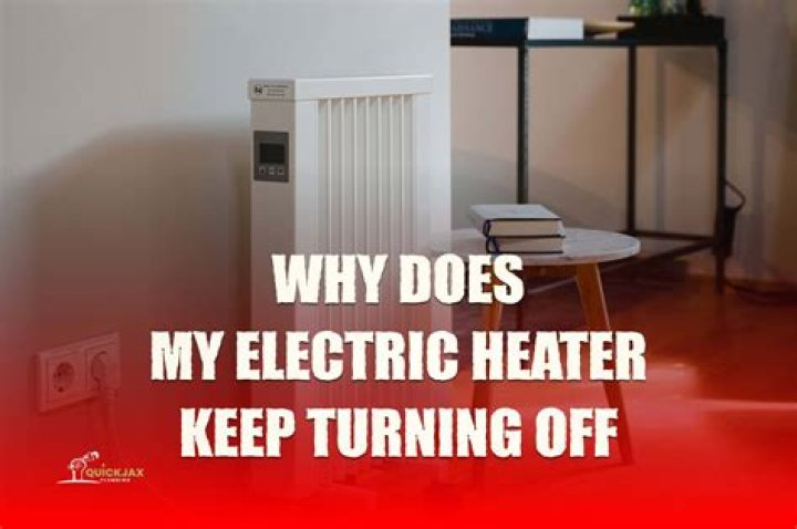 Why does my electric heater turn on and off?