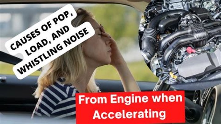 Why does my exhaust pop when I accelerate?