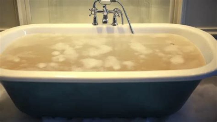 Why is my bath water brown?