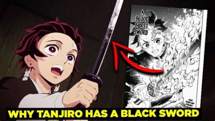 Why Tanjiro sword is black?
