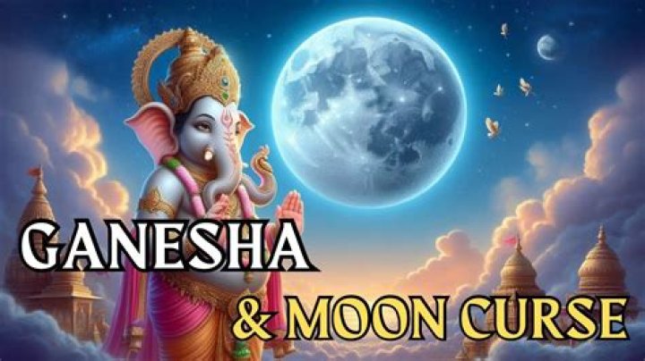 Why was Moon cursed by Ganesha?