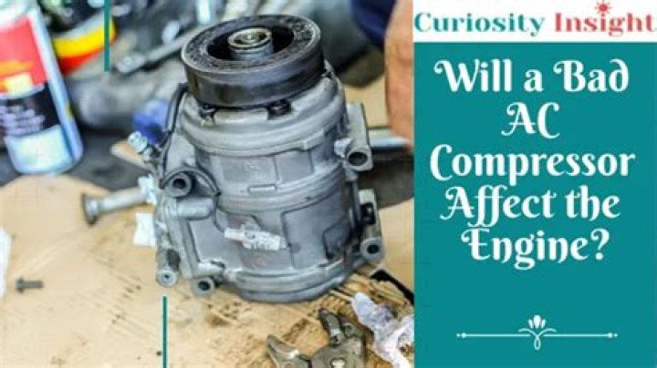 Will a bad air compressor affect the engine?